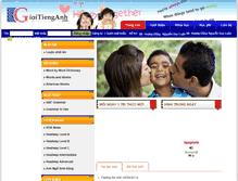 Tablet Screenshot of gioitienganh.com